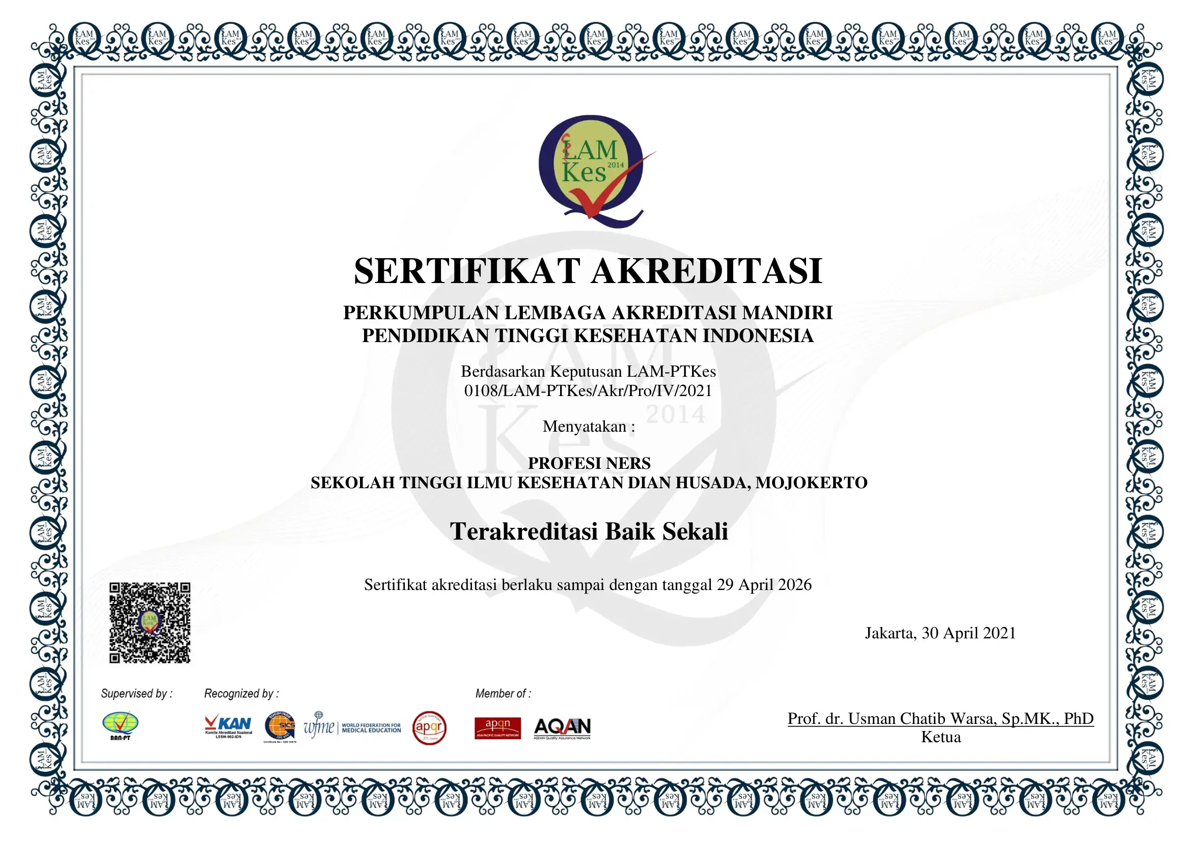 Sertifikat Akreditasi Profesi Ners